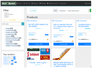 Wall Street online illicit market