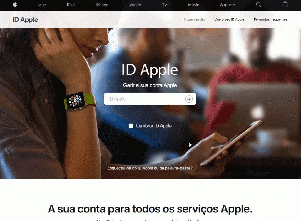 example scam page apple