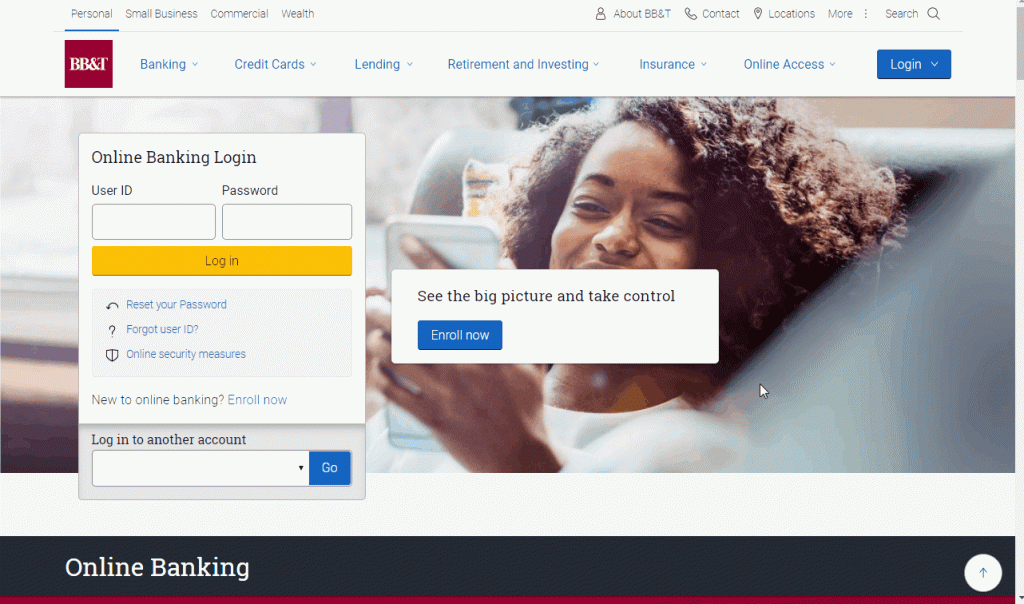 example scam page BB&T