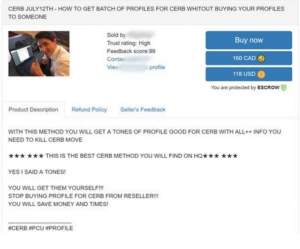 job posting dark web example