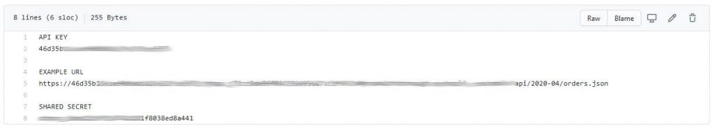 access key leak example