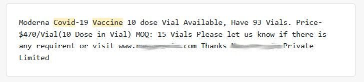 vaccine and other prescription fraud