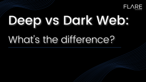 Dark web vs deep web